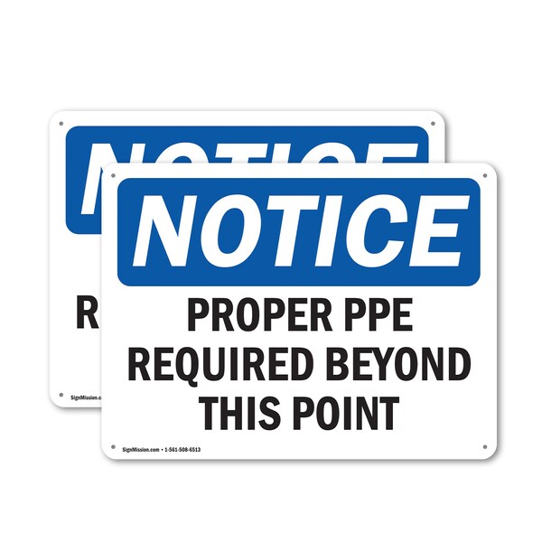 Signmission 12 in Height, 18 in Width, Plastic, Rectangle OS-2PACK-NS-P-1218-L-17897 - main